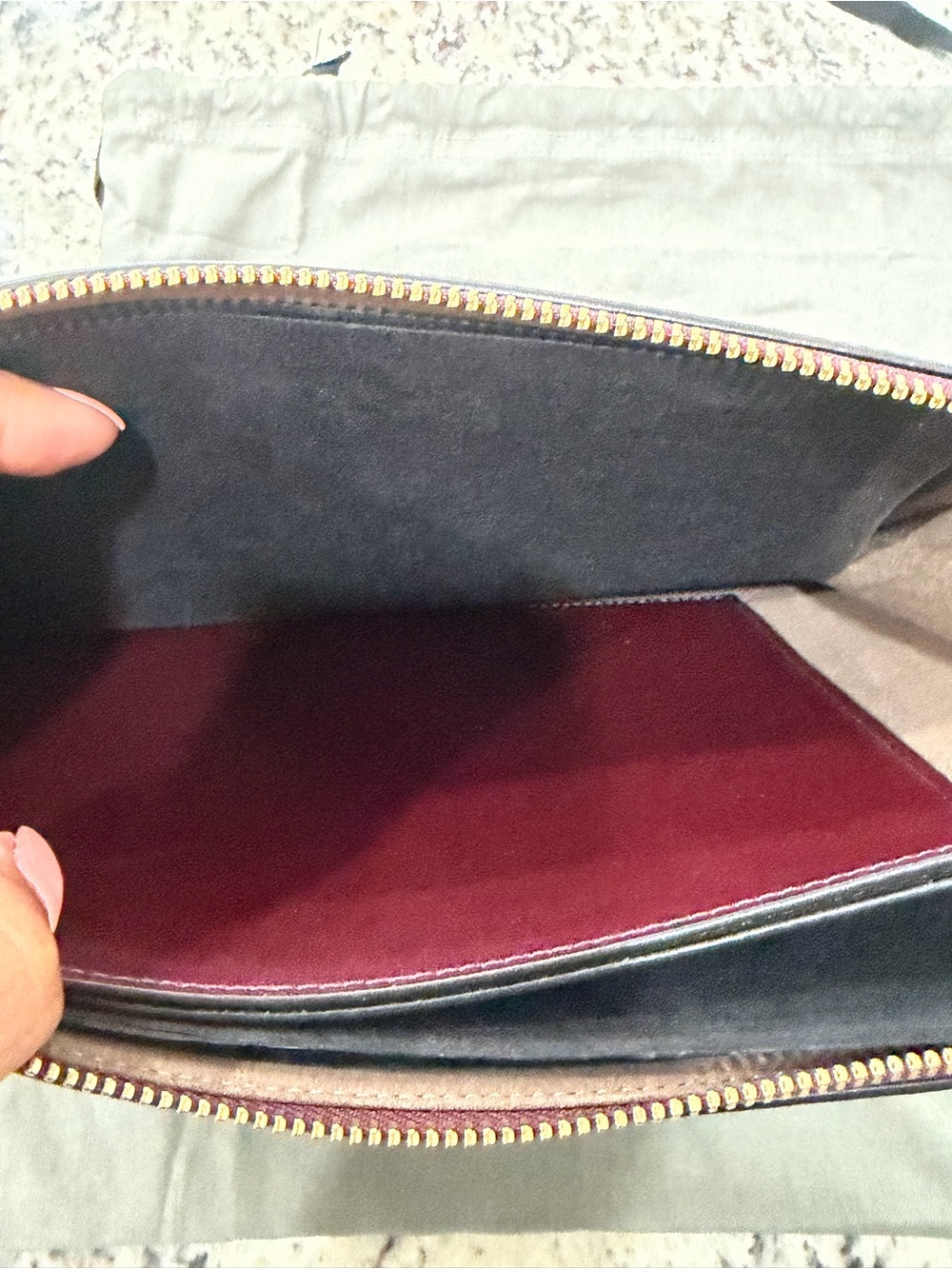 All Saints Denbigh Wallet in Burnt Sienna Red - New - Picture 7 of 15